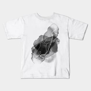 Orca line art Kids T-Shirt